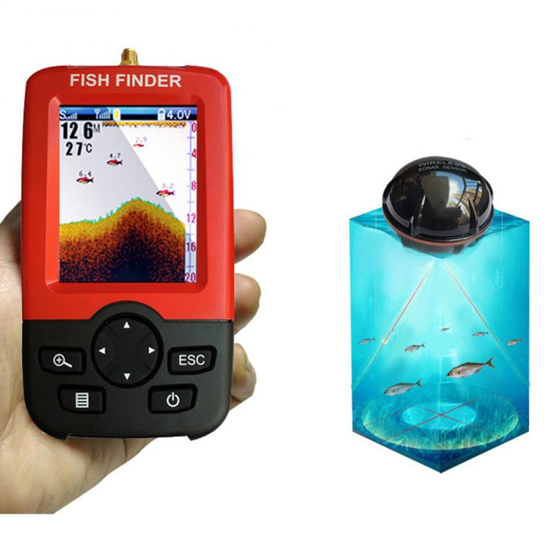 Fish Finder Portable - 휴대용 수심 탐지기(100M 소나 센서 에코