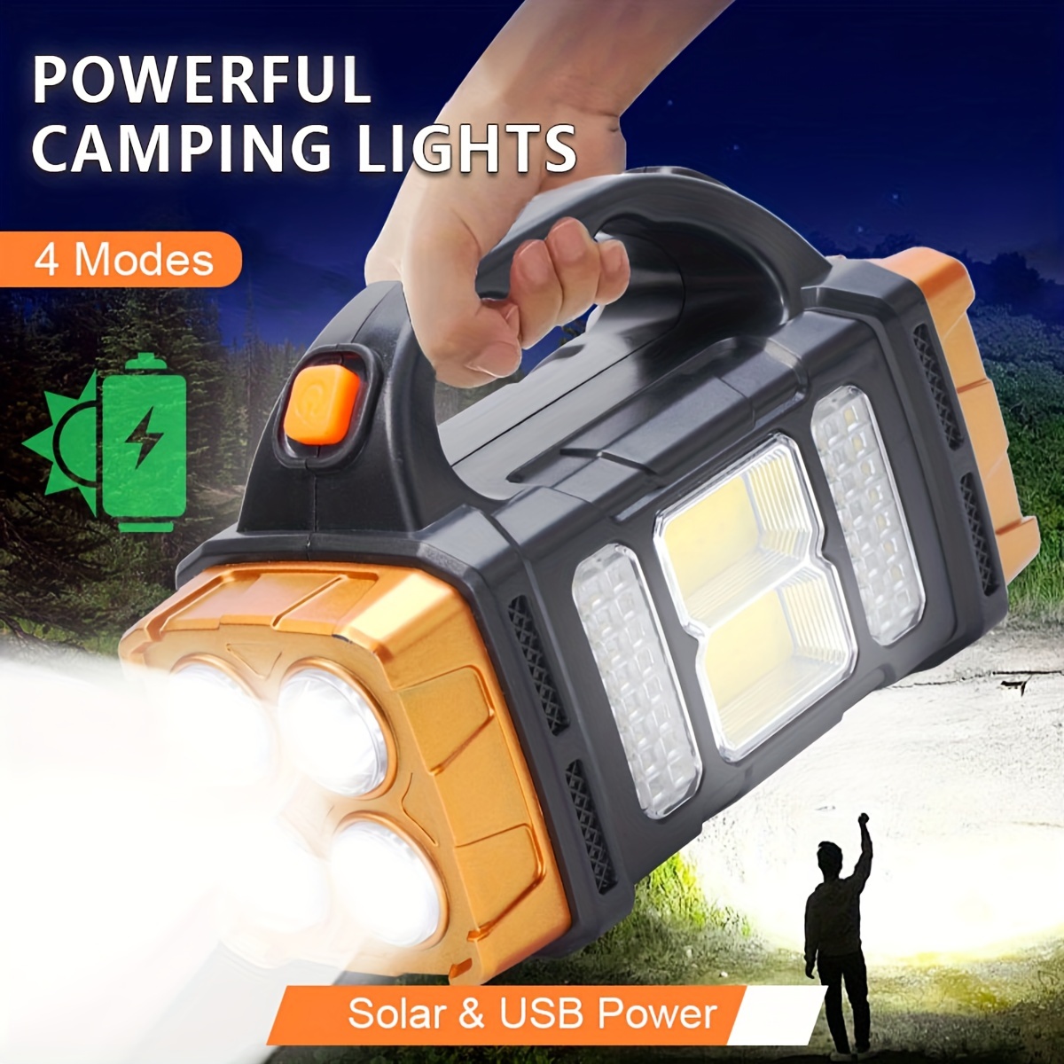 Fishing Light - 새로운 업그레이드 충전식 고출력 태양광 LED
