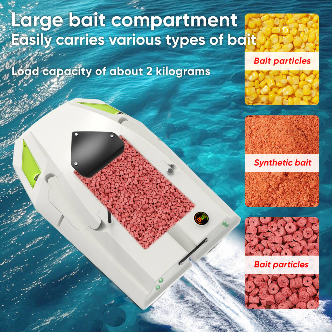 100 GPS 잉어 낚시 미끼 배 고출력 고속 2KG  - Fishing Gps 리뷰 및 가격