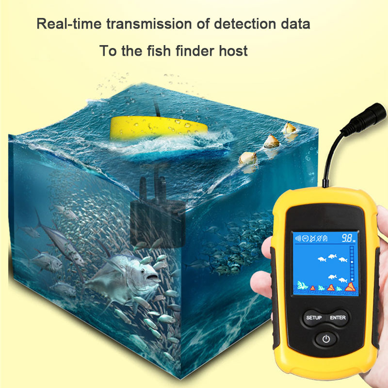 100M 유선 컬러 스크린 휴대용 음파 탐지기 낚시 미 - Fish Finder Portable 리뷰 및 가격