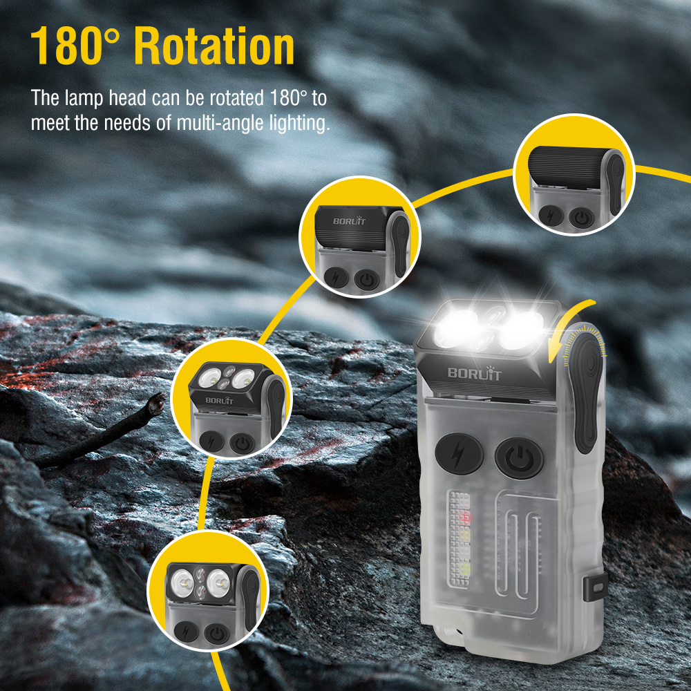 BORUiT V20 형광 버저 EDC LED 키체인 손 - Fishing Light 리뷰 및 가격